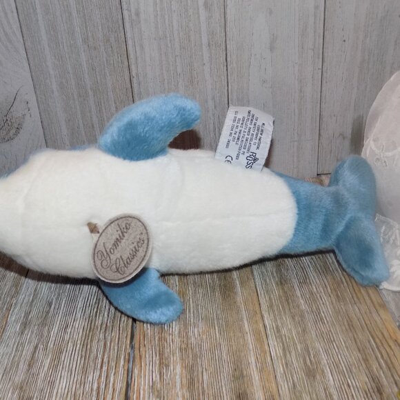 Russ YOMIKO CLASSICS Plush BLUE & WHITE Stuffed DOLPHIN  STUFFED ANIMAL * - Picture 9 of 9